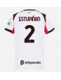 Billige AC Milan Pervis Estupinan #2 Bortedrakt Dame 2025-26 Kortermet